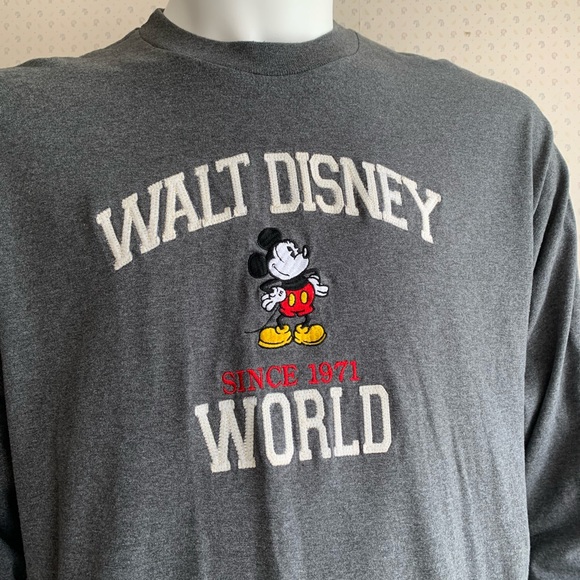 VINTAGE Walt Disney World Applique Long Sleeve T Shirt sz XL PWM2 - Picture 4 of 9